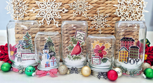 Christmas Snow Globe with Hello From Liz Mathews