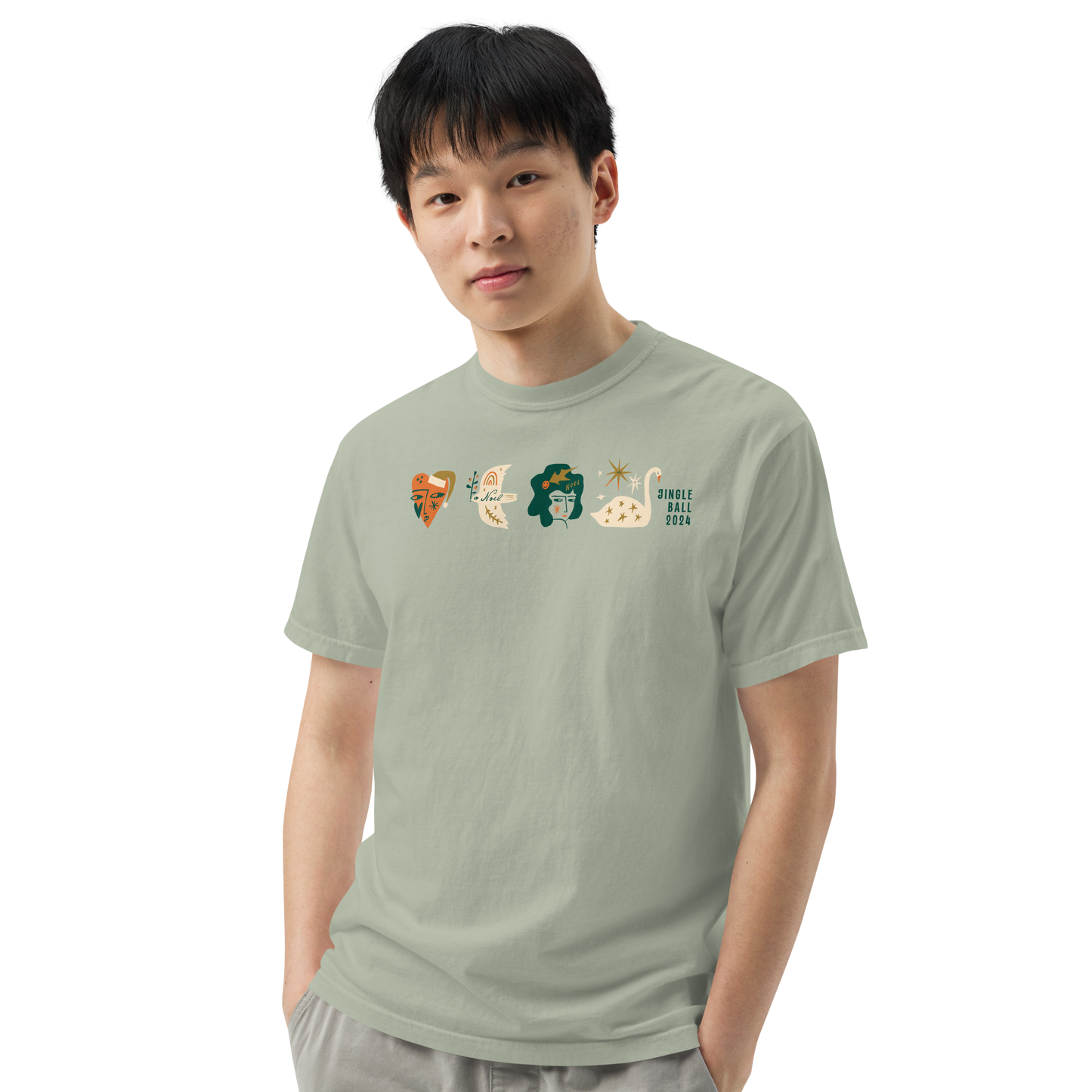 Jolly Time Unisex Garment-dyed Heavyweight T-Shirt by Comfort Colors