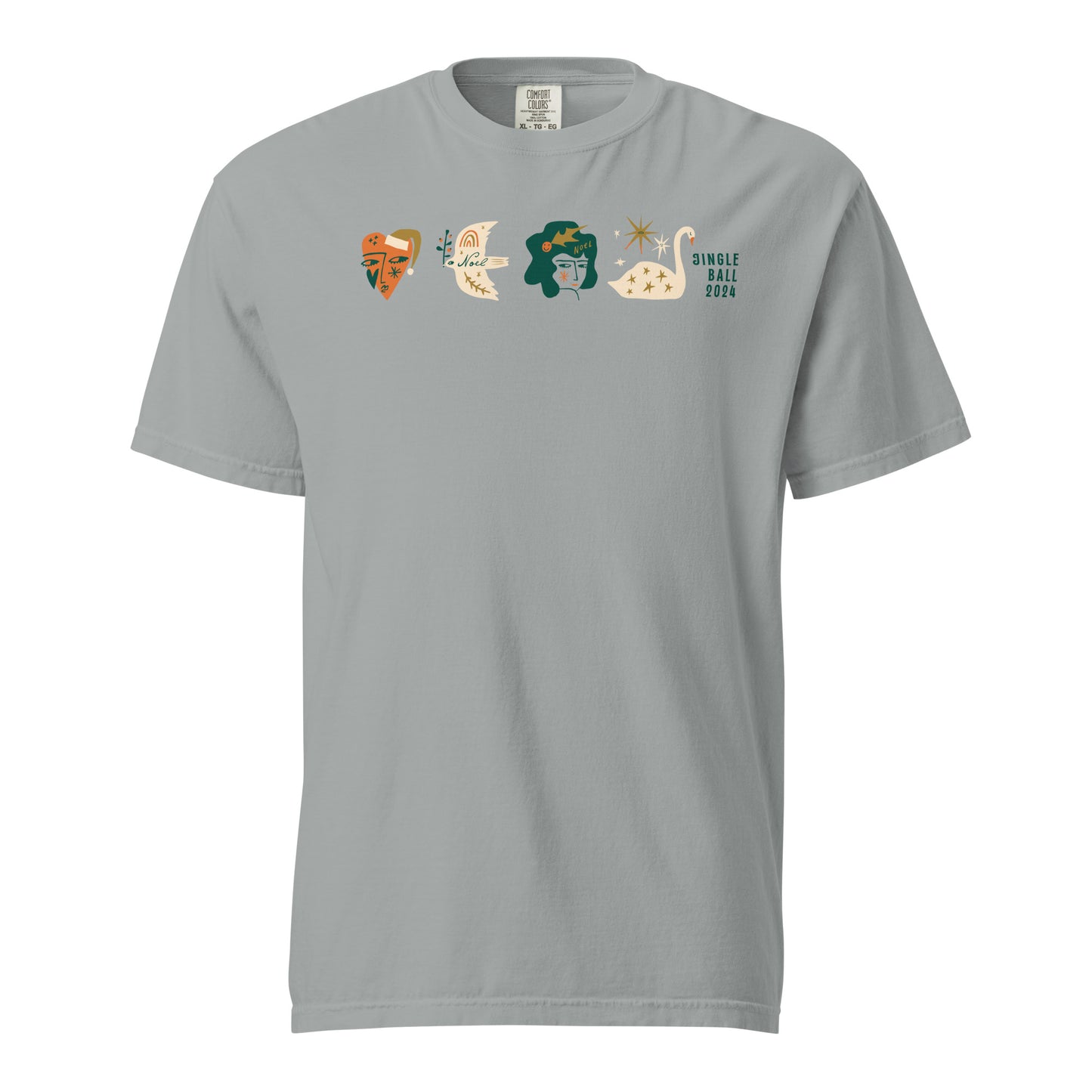 Jolly Time Unisex Garment-dyed Heavyweight T-Shirt by Comfort Colors