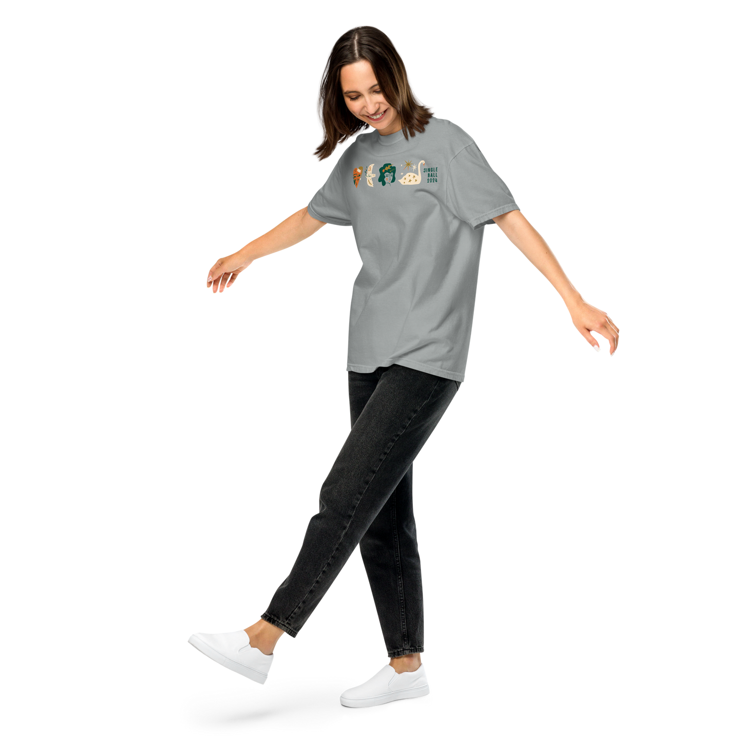 Jolly Time Unisex Garment-dyed Heavyweight T-Shirt by Comfort Colors