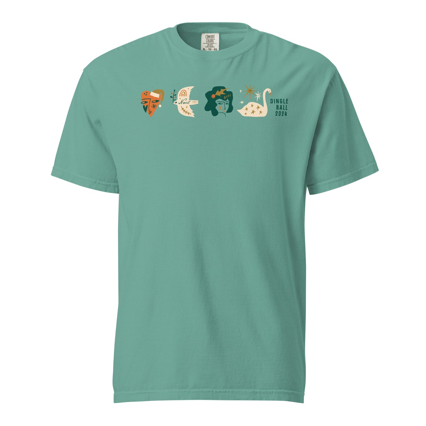 Jolly Time Unisex Garment-dyed Heavyweight T-Shirt by Comfort Colors
