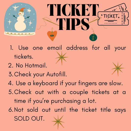 Ball Ticket Tips!