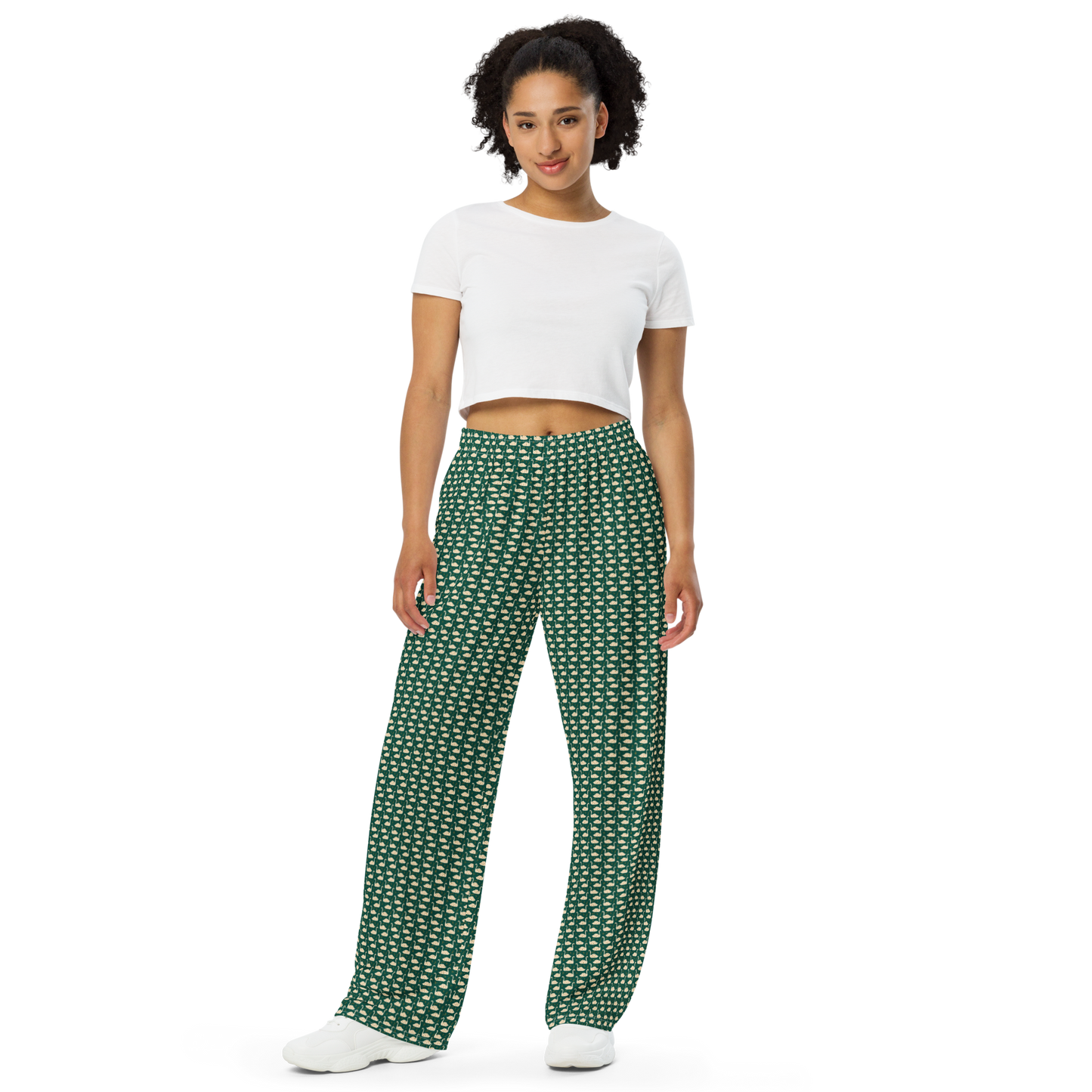 Starlit Swan Unisex Wide-Leg Knit Pants