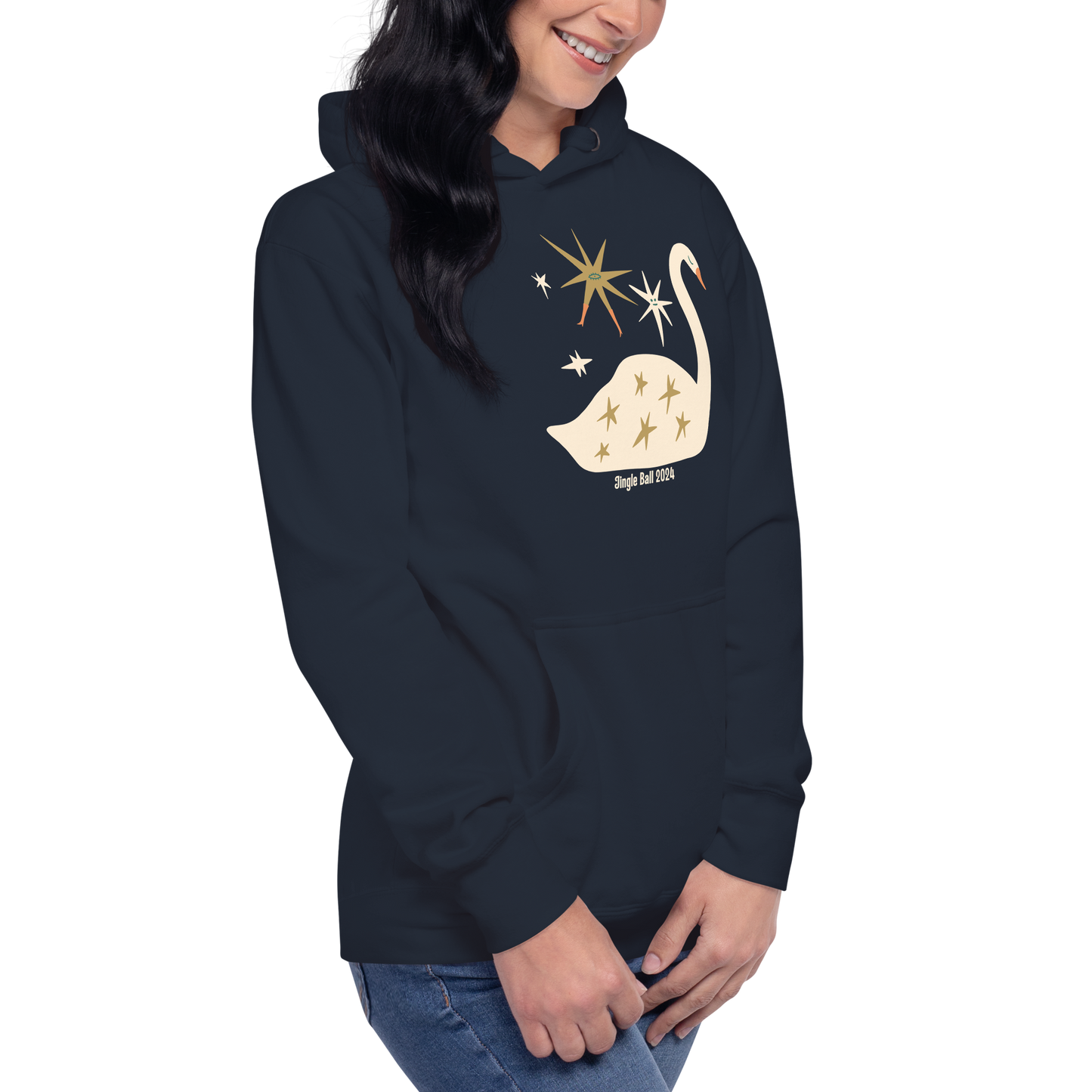 Starlit Swan Unisex Premium Hoodie