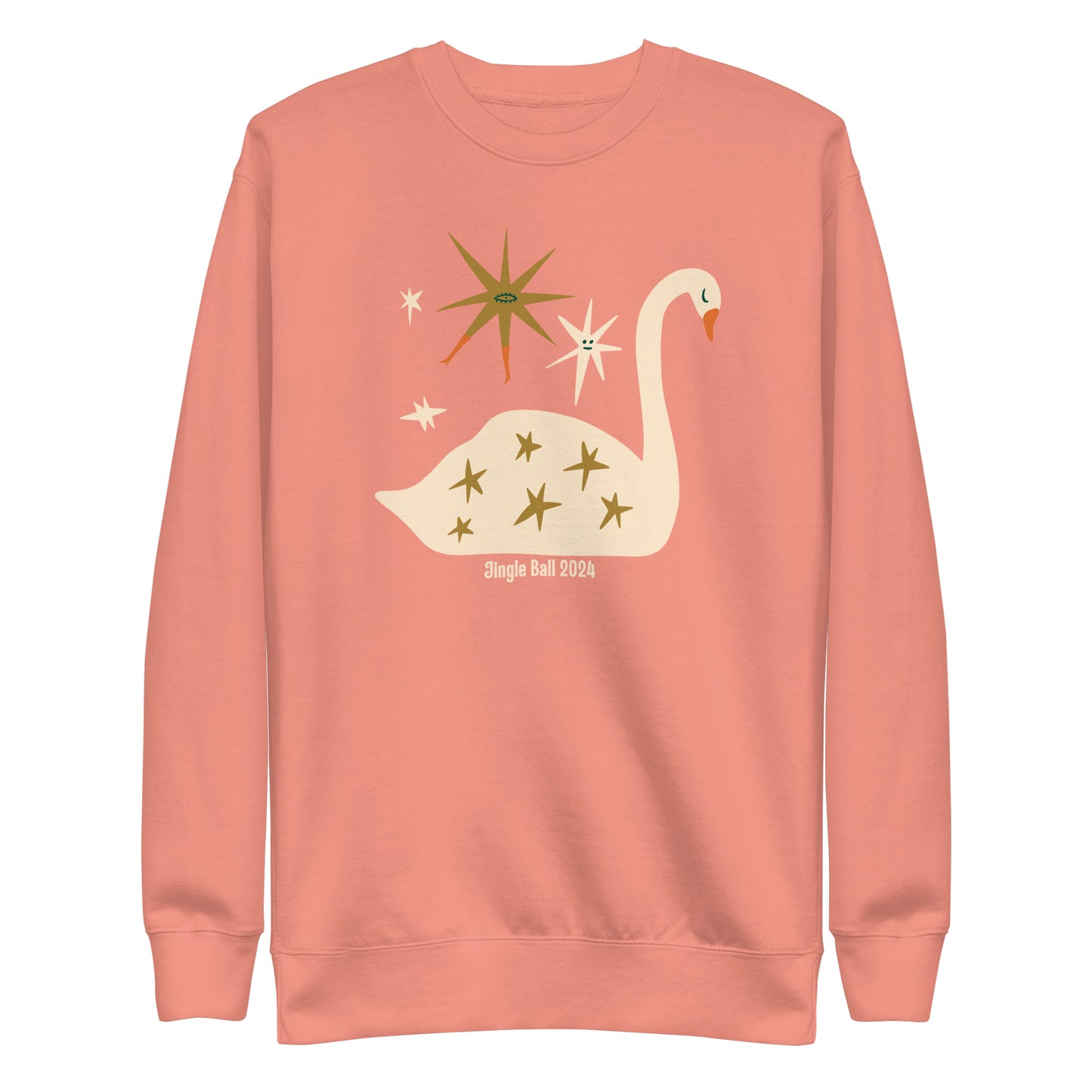 Starlit Swan Unisex Premium Sweatshirt - Size Up :)